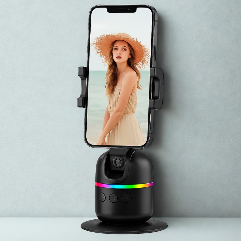 Estabilizador Gimbal de Celular 360° Rastreamento Facial Inteligente de Rosto Controle por gesto