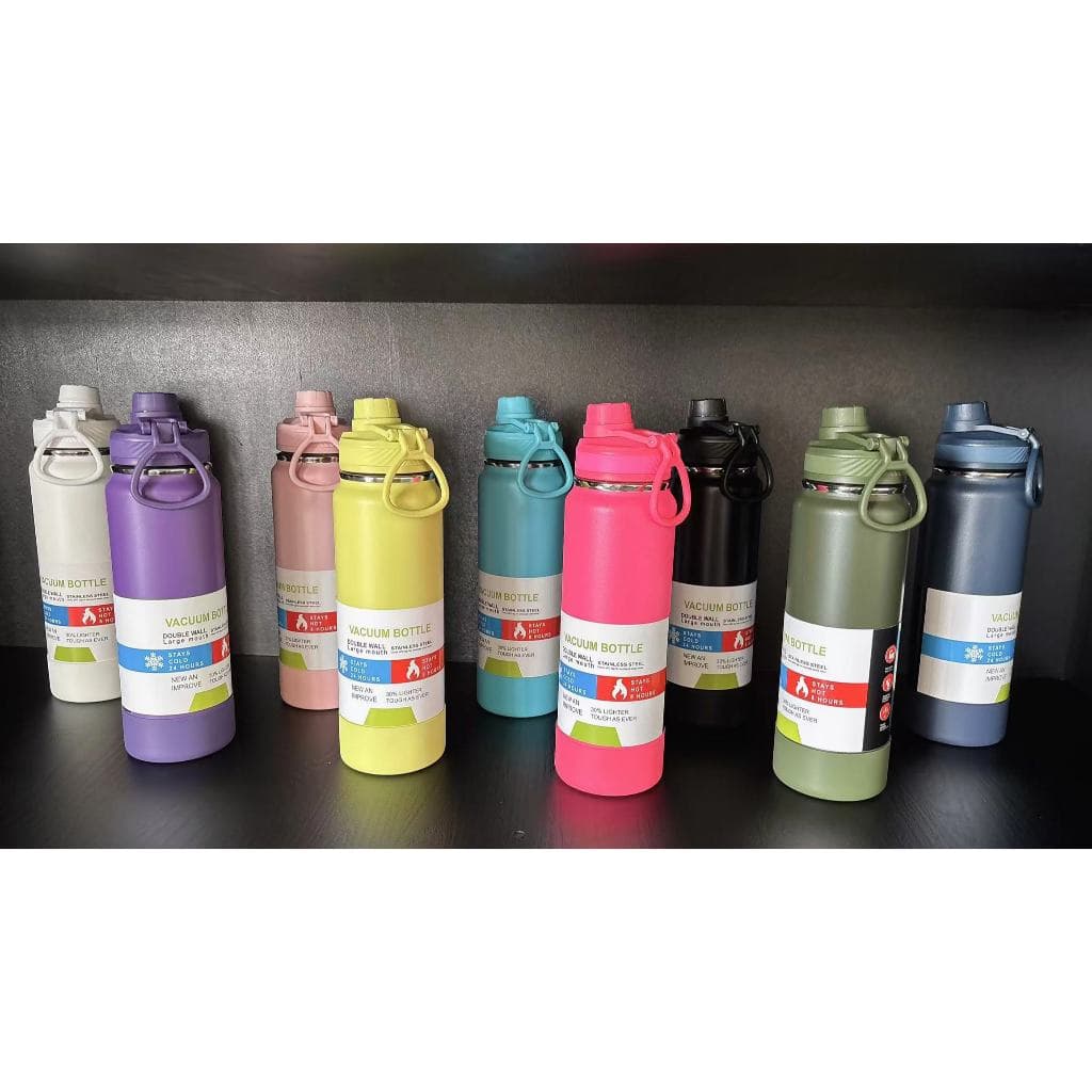 Garrafa Térmica com CAPA Protetora 600ml 800ml 1000ml  Espacial Quente & Frio Com Isolamento De Inox Grande Capacidade