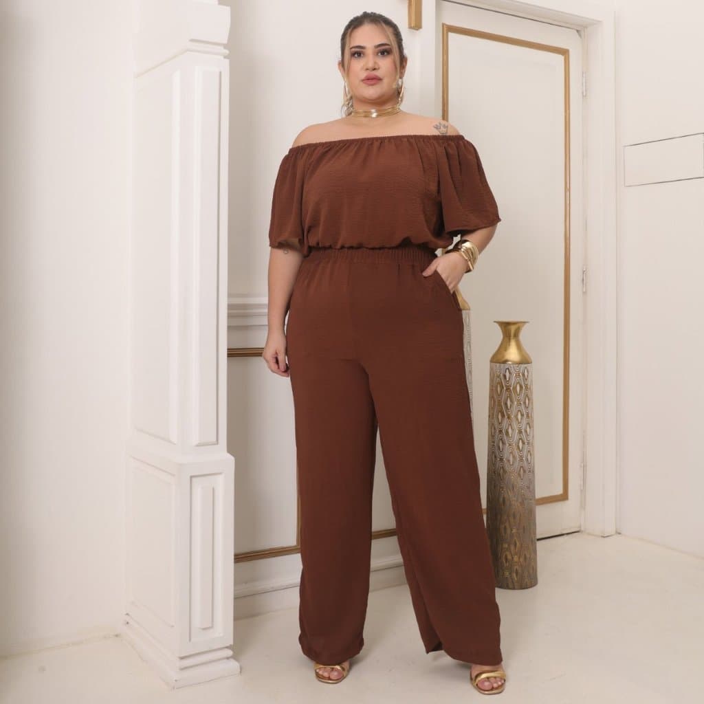 Macacão Ciganinha Plus Size Instagram Blogueira | O Mais Vendido