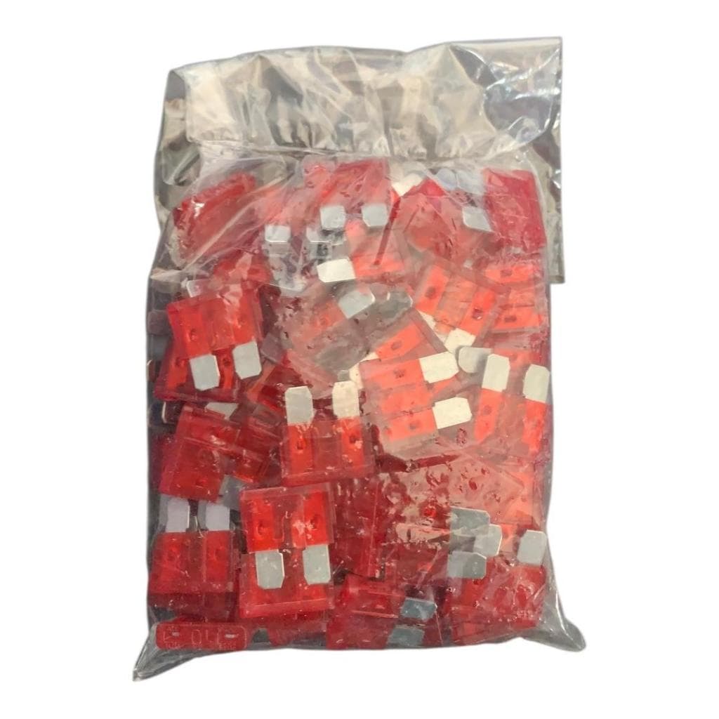 Fusível De Lâmina Comum 10 Amperes 50 Unidades