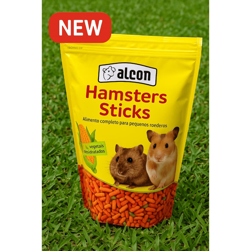 Hamsters Sticks 200g – Alcon - Nutrição Completa e Diversão para Pequenos Roedores