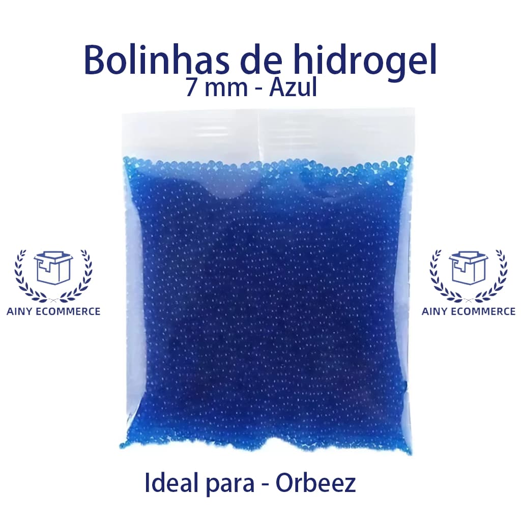 50 Mil Bolinhas de Gel 7mm: Diversão que cresce na água para arminha Orbeez