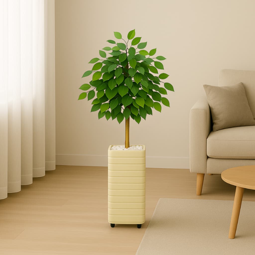 Planta Artificial + Vaso Decorativo Enfeite Casa e Decoração Sala Quarto Escritório