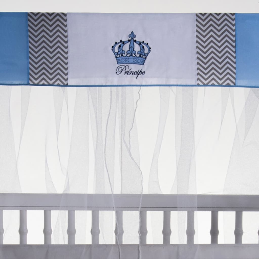 Mosquiteiro Para Berço Americano com Bando Coroa Menino Menina Resistente