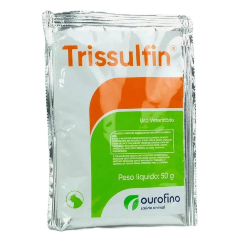 Trissulfin Pó 100g Ourofino Para Suínos E Aves