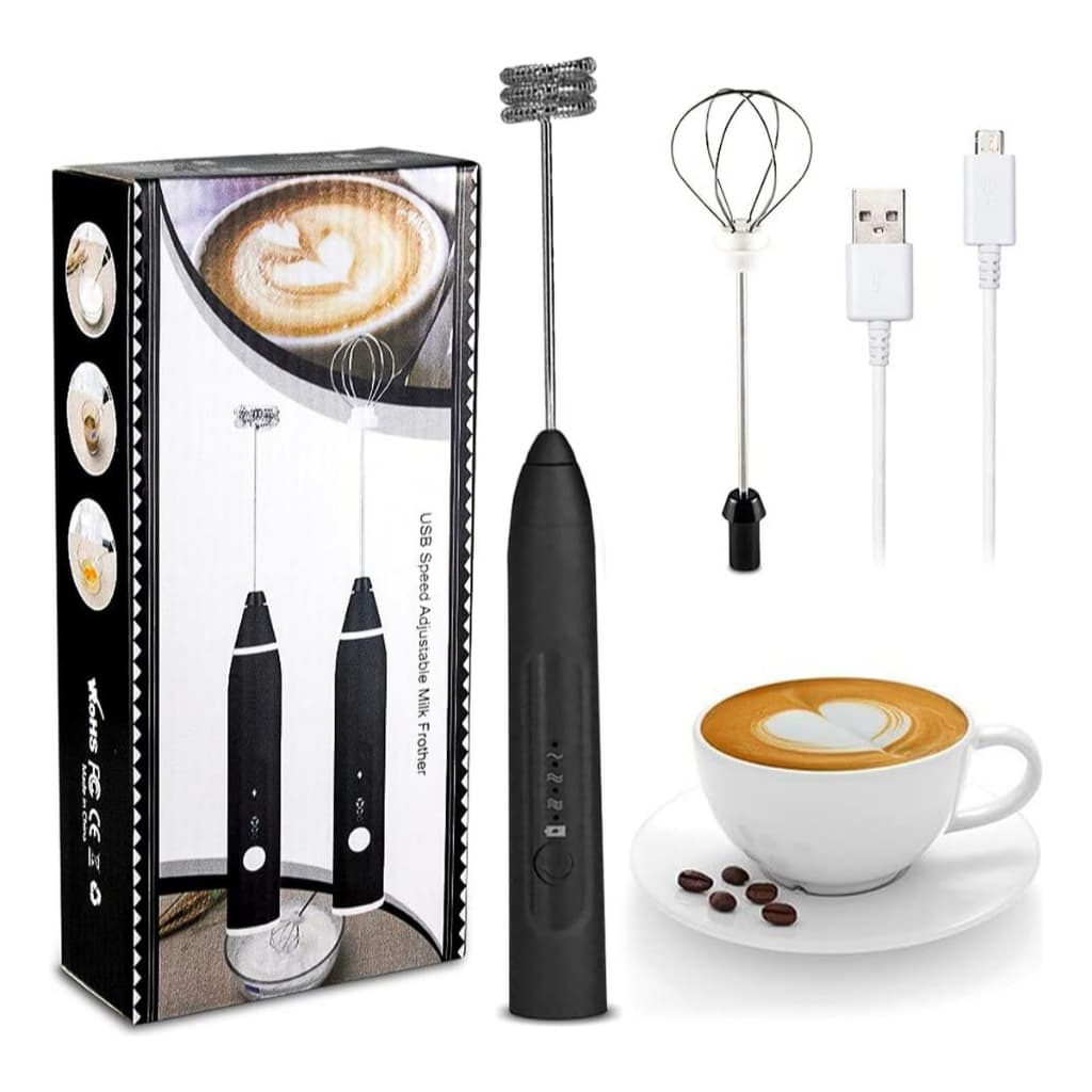 Mini Mixer Portátil Elétrico Para Bebidas Leite Café Whey Ovo Café Espumante