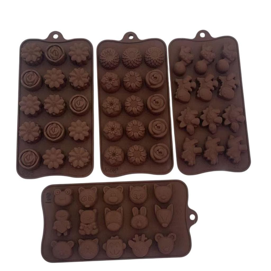 Molde de Silicone Bombom Doces Chocolate Sabonetes Resina Forma Silicone modelos diversos