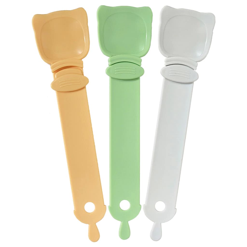 Colher Espremedora de Sachê Para Gatos Espatula Inteligente prática pet duradouro uso diário