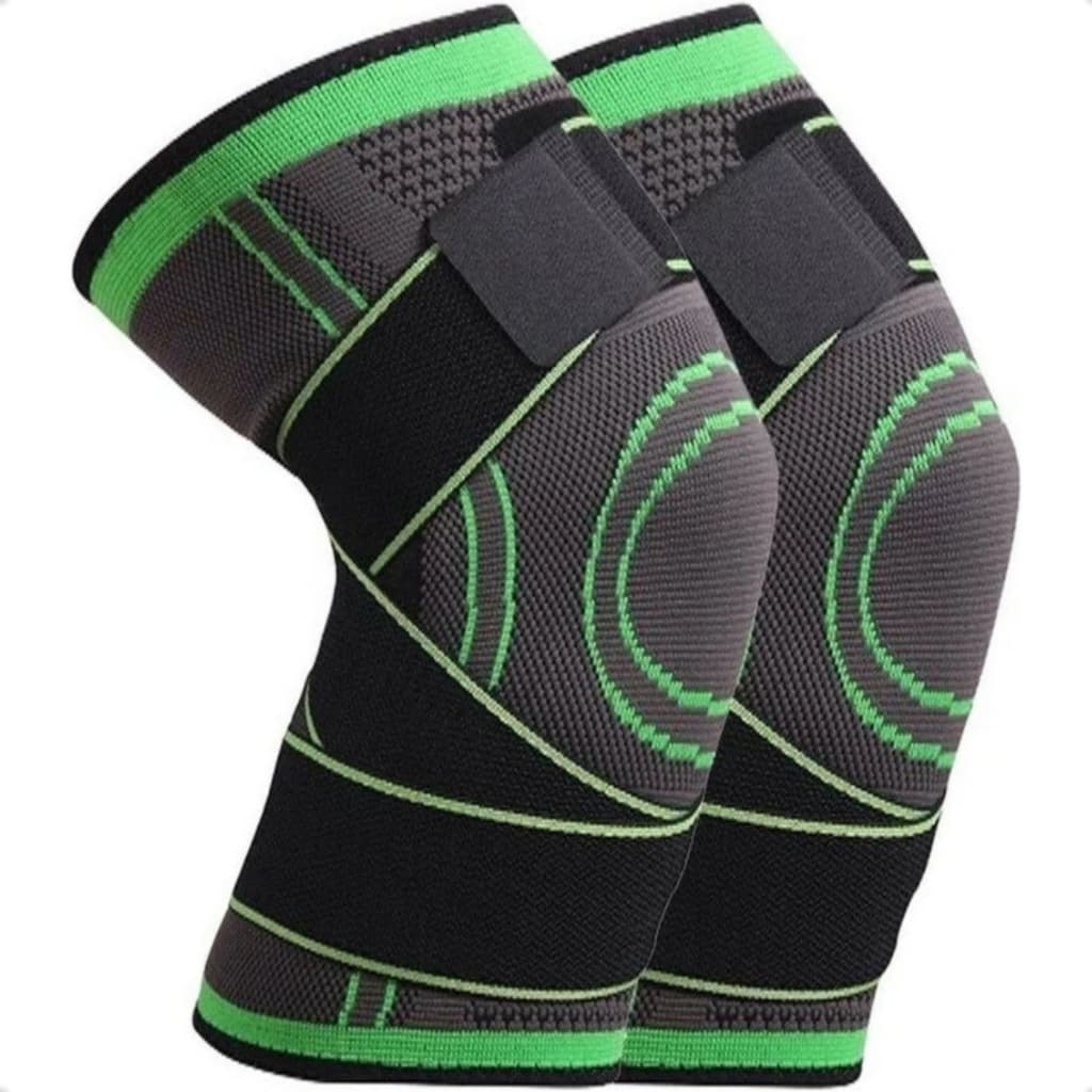Par 2 Joelheira Compressão Tensor Alívio Estabiliza Dores Joelho Crossfit Ortopedica Meia Articulada