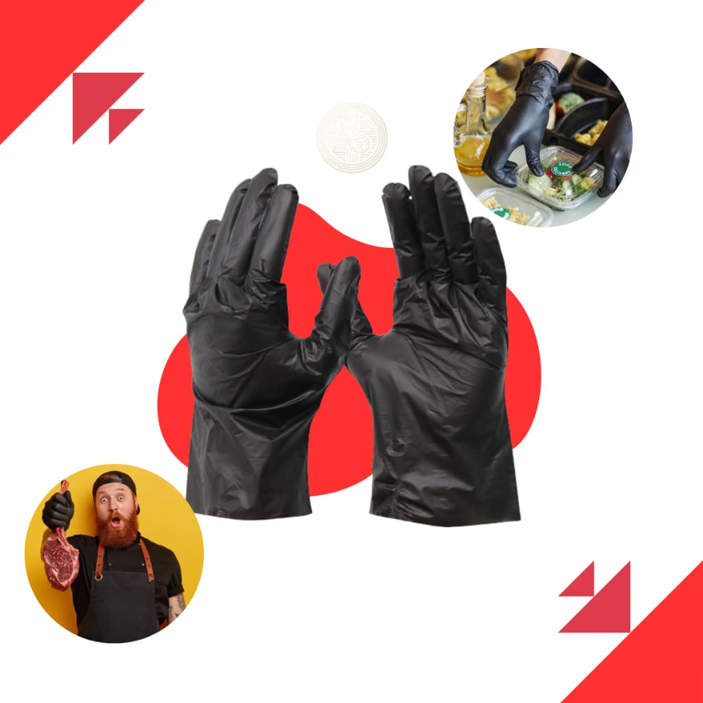 Luvas Descartáveis Viniflex Sem Pó Caixa com 100 Unidades Resistente Pronta Entrega Barbearia Nails Jardinagem