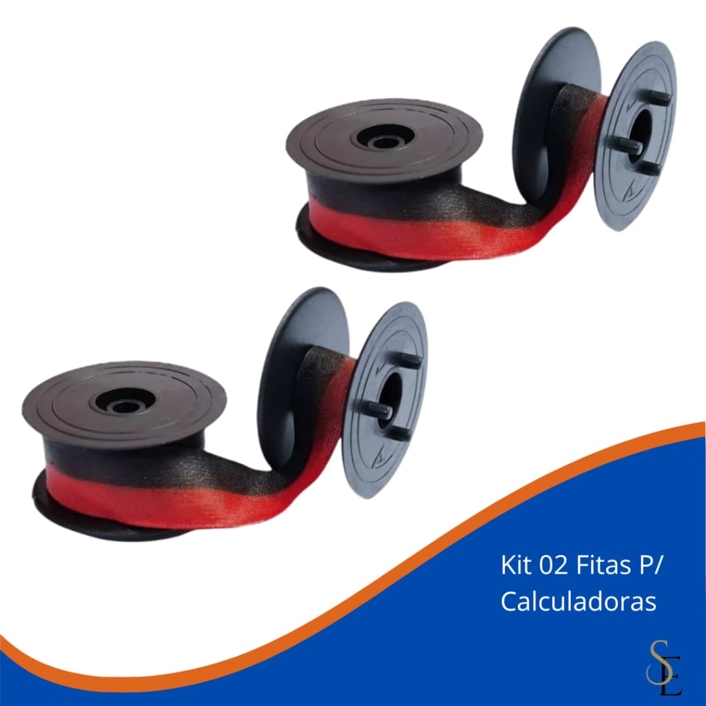Fitas Para Calculadoras Elgin Mb 7142 Mb 7123 C/ 02 Unidades