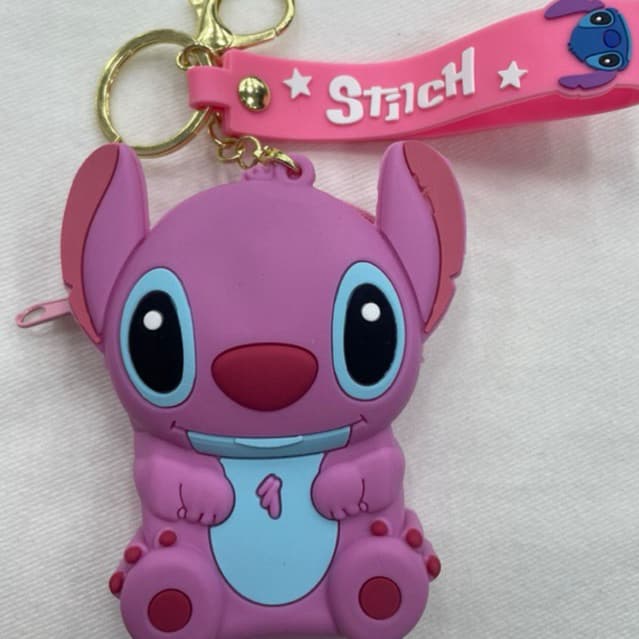 Chaveiro com Mini Bolsa Porta Moedas do Stitch – Emborrachado