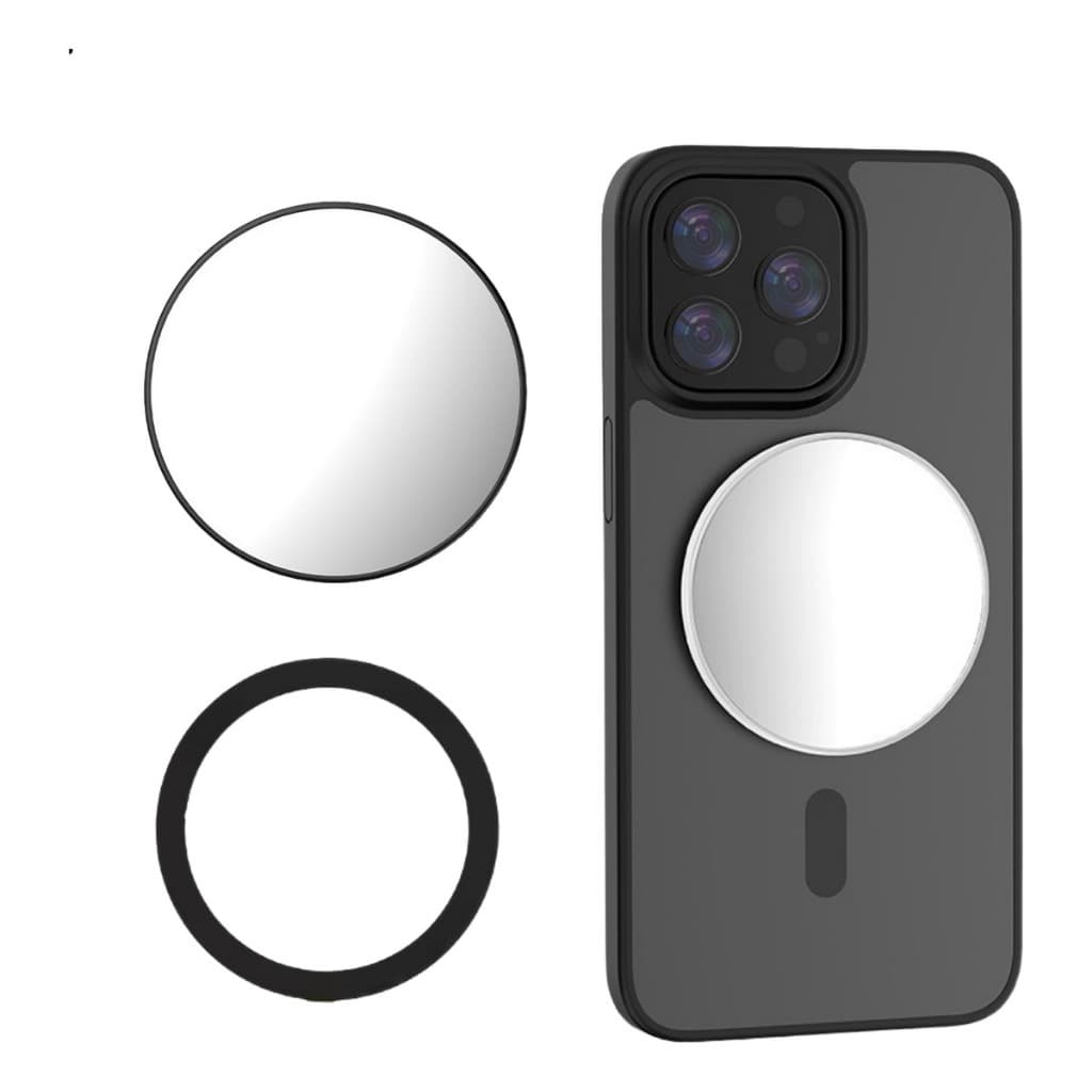 Espelho Para Selfie Magnético Camera Traseira Celular Magsafe Foto Vlog Blog YouTuber Universal Iphone Samsung Xiaomi