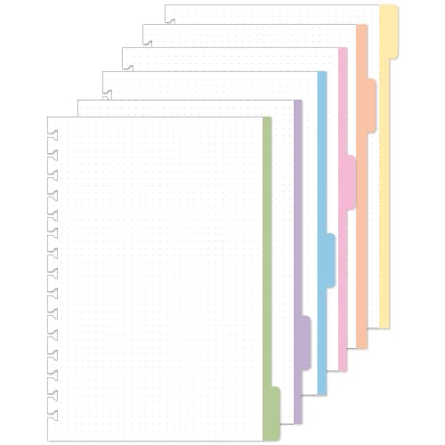 Divisórias P/ Caderno Reposicionável | Pontilhado Colorido