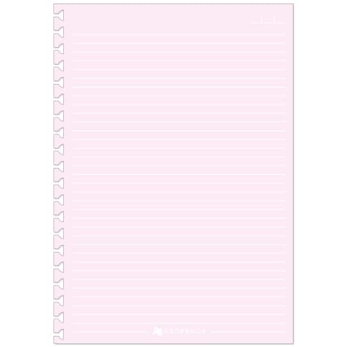 Refil ROSA PASTEL Reposicionável P/ Caderno AD C/ 50 folhas 90g/m²