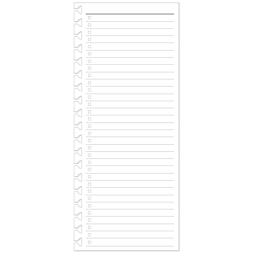 Refil TO DO LIST Reposicionável P/ Caderno AD C/ 30 folhas 90g/m²