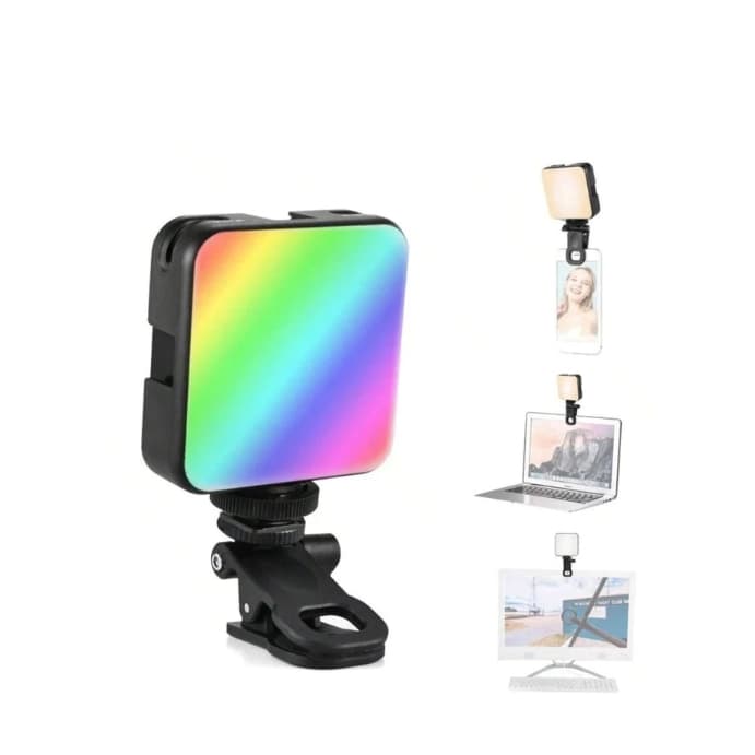 Mini luz de preenchimento noturna RGB LED luz de vídeo luz de fotografia portátil