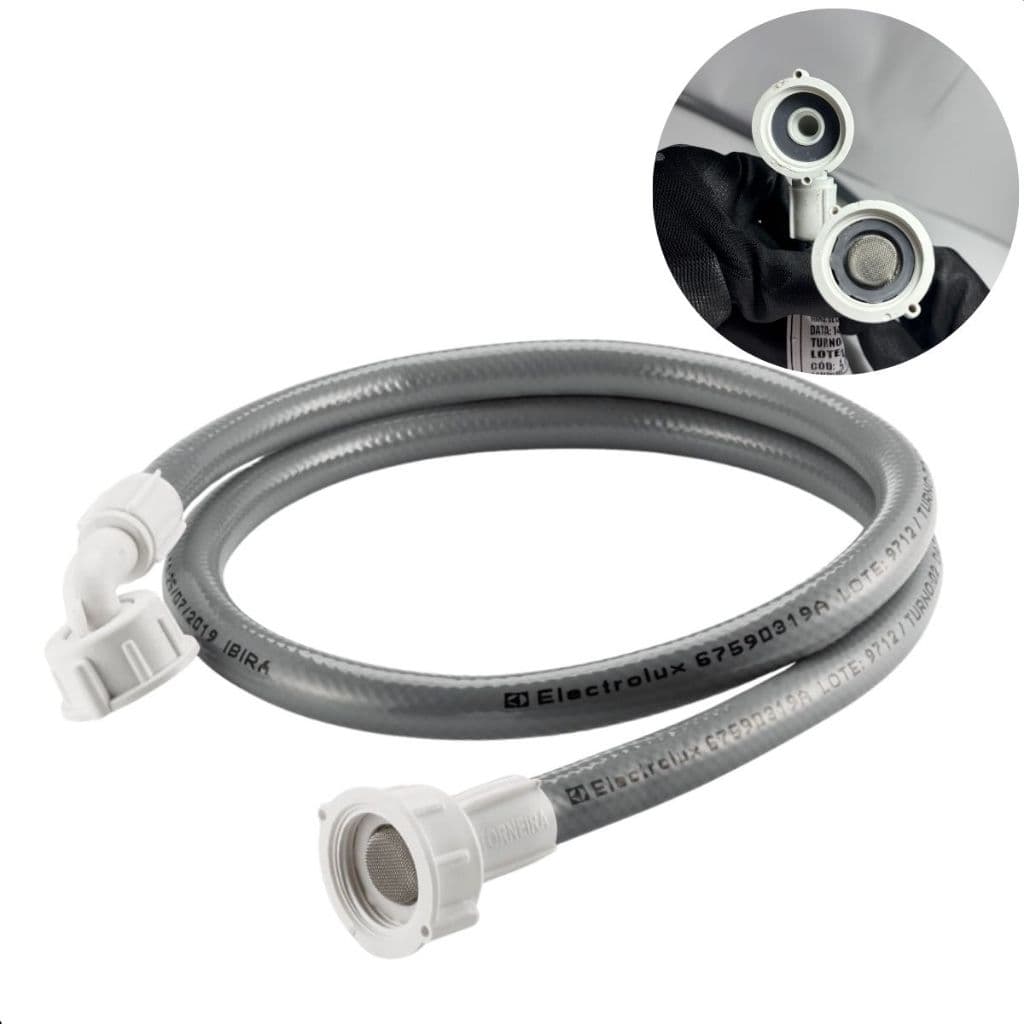 Mangueira Entrada p/ Água Lavadora 2,3 ou 5 metros Universal Consul Brastemp Peneira "filtro"