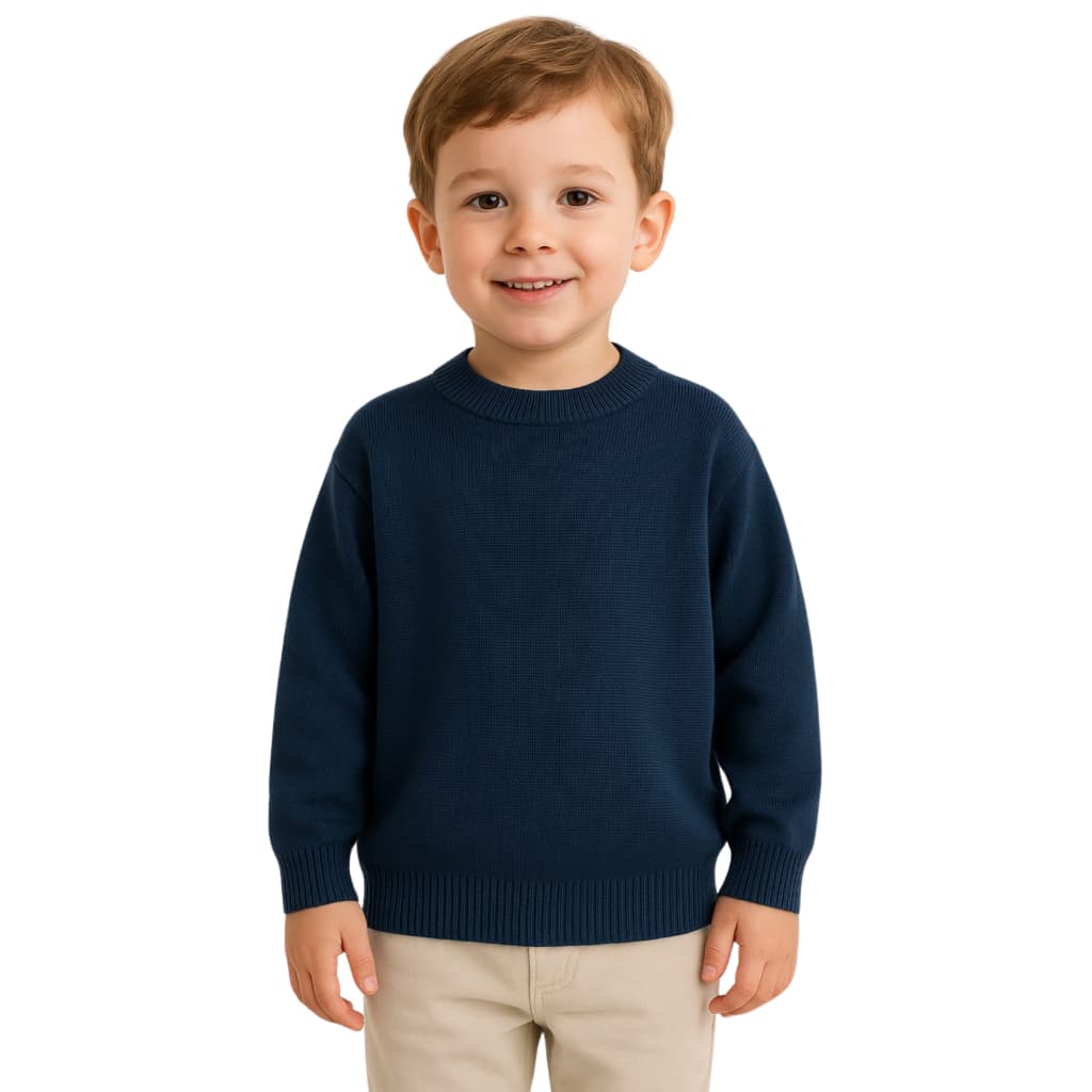 Blusa Suéter Infantil ( 2,4,6,8 ANOS) Manga Longa Tricô Aristides