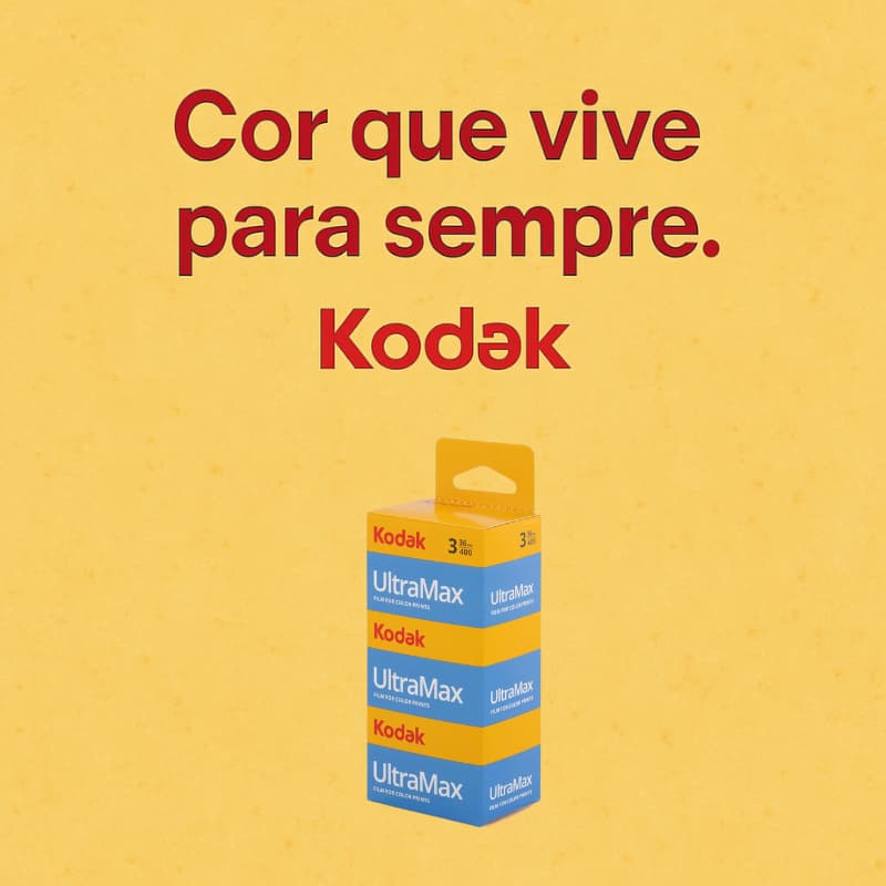 Filme Kodak 35mm ULTRAMAX 400 – 36 Exposições (Kit com 3 Rolos para Câmeras Analógicas)