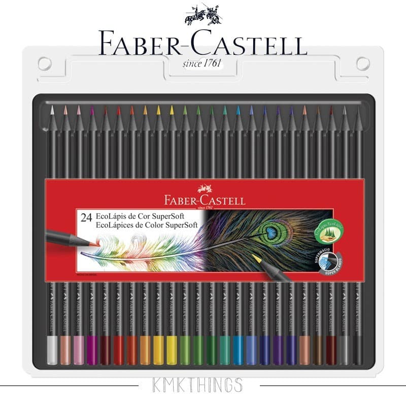 Faber Castell Ecolápis de Cor SuperSoft 12/24 Cores