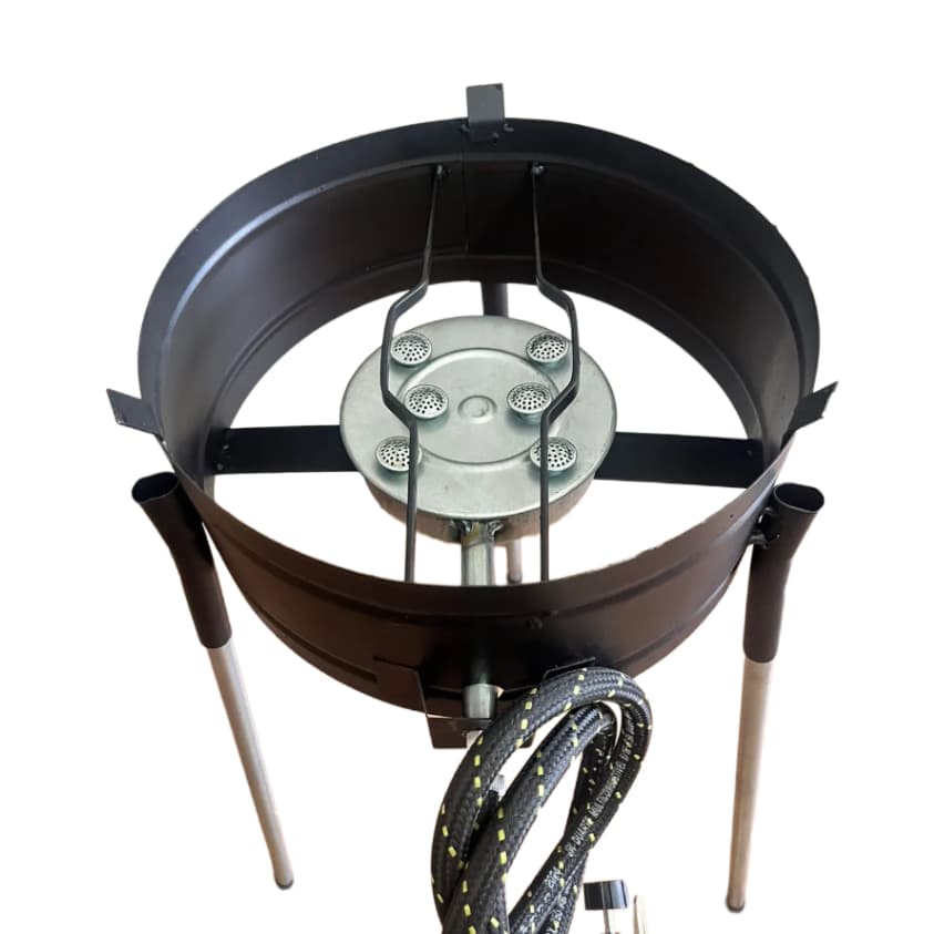 FOGAREIRO ALTA PRESSÃO 6 CAULIM COM PÉ P/ TACHO E ARADO