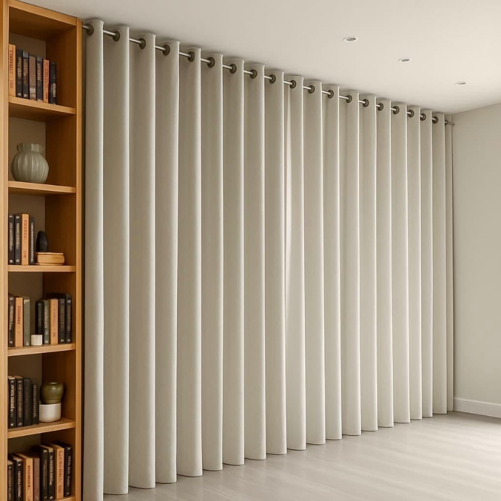 Cortina 100% Vedação Blackout Premium de 3 a 5 metros de largura