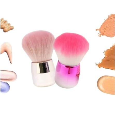 Pincel Kabuki Espanador De Pó Unhas Luxe Maquiagem Arts Rose & Pink