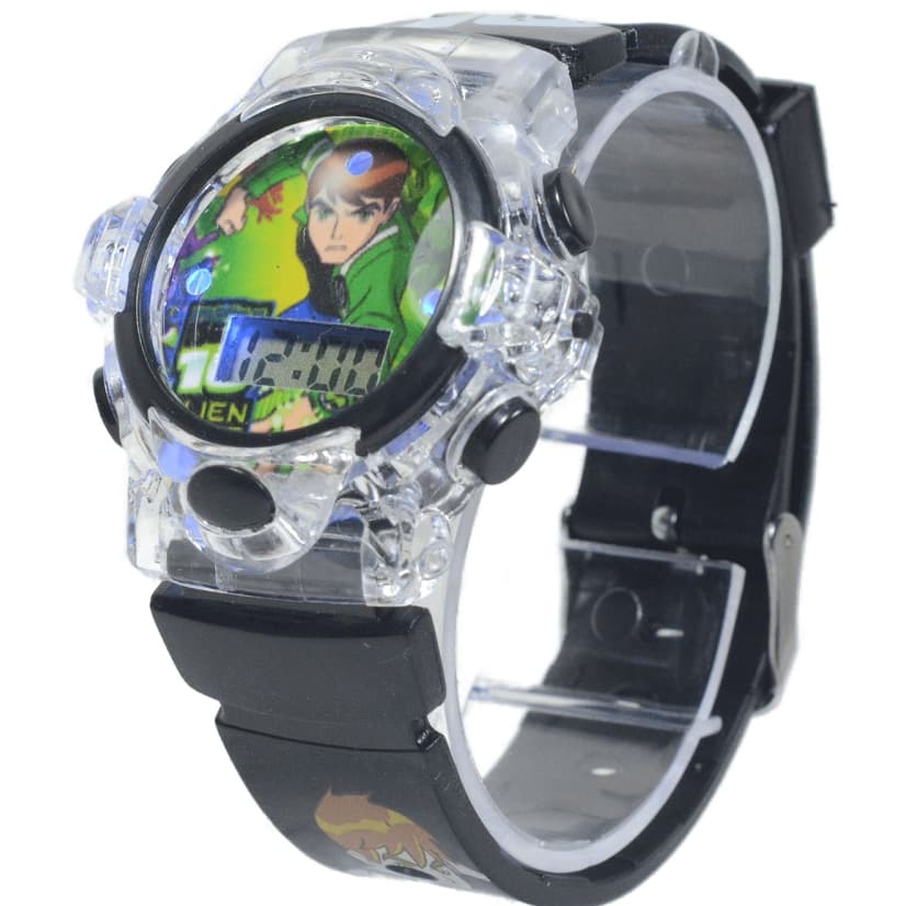 Relógio Infantil De Menino Criança Ben 10 Digital Com Luz e Som