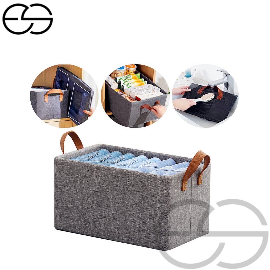 Caixa De Armazenamento Resistente Dobravel Para Roupas E Roupas Íntimas