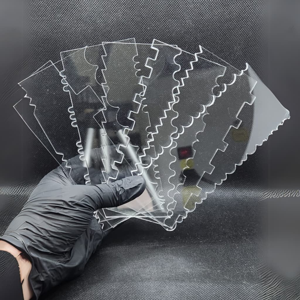 Kit Espátula de Bolo 7 Unidades em Acrílico