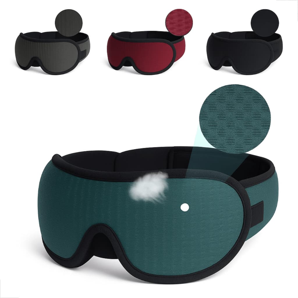 Máscara de Dormir 3D Tapa Olhos 100% Bloqueadora Luminosidade com alça ajustável Mascara de Sono