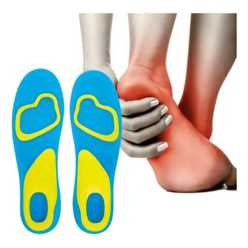 Palmilha Ortopédica Gel Silicone Ant Impacto Pés S/dor 36-46