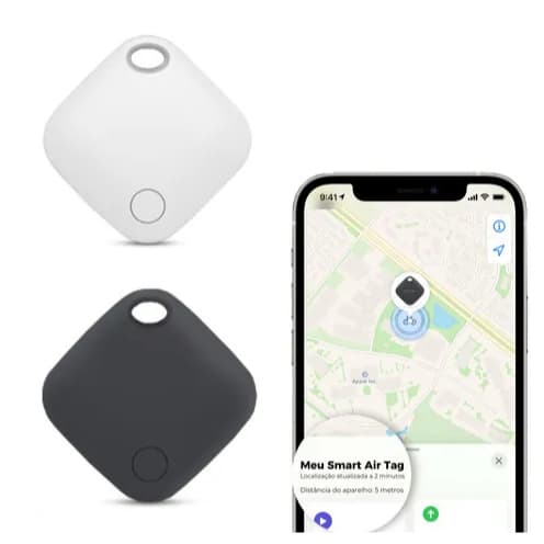 Tag Smart GPS  Rastreador Bluetooth - Localizador smart para Iphone - Dispositivo  Rastreamento De Objetos - Anti-Perda