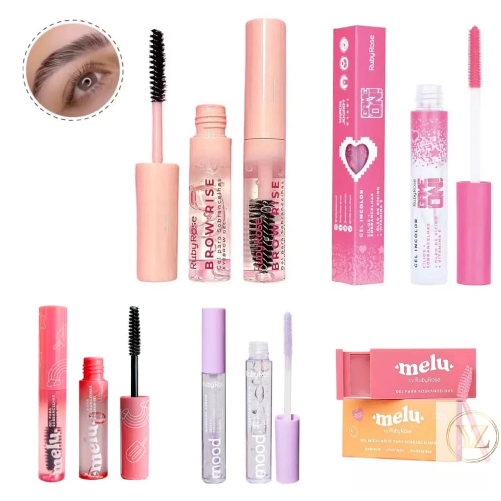 Brow Rise Gel Para Sobrancelhas By Ruby Rose Linha Rosa HB-E2503 Hot Sale