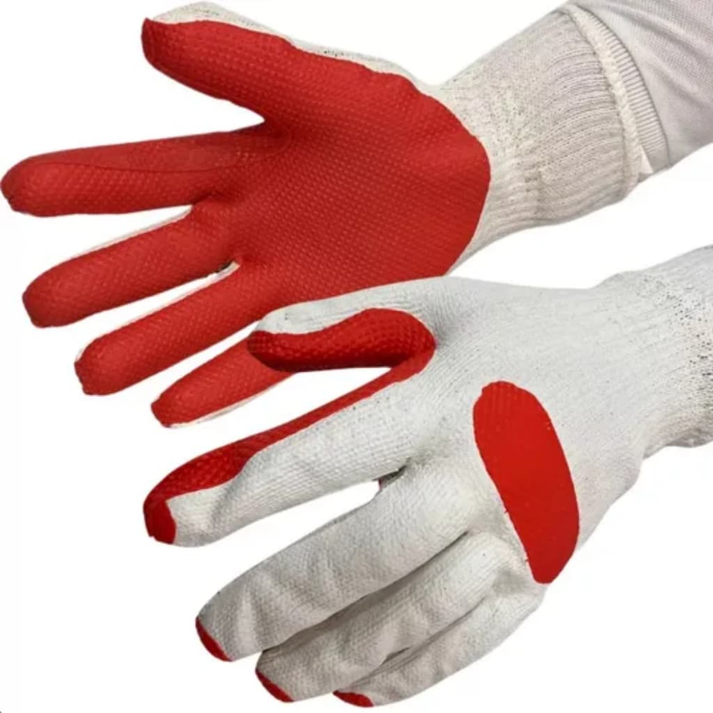 Luva MCR Safety Excalibur B96688 Vulcanizada Laranja Reforçada EPI CA Segurança Trabalho