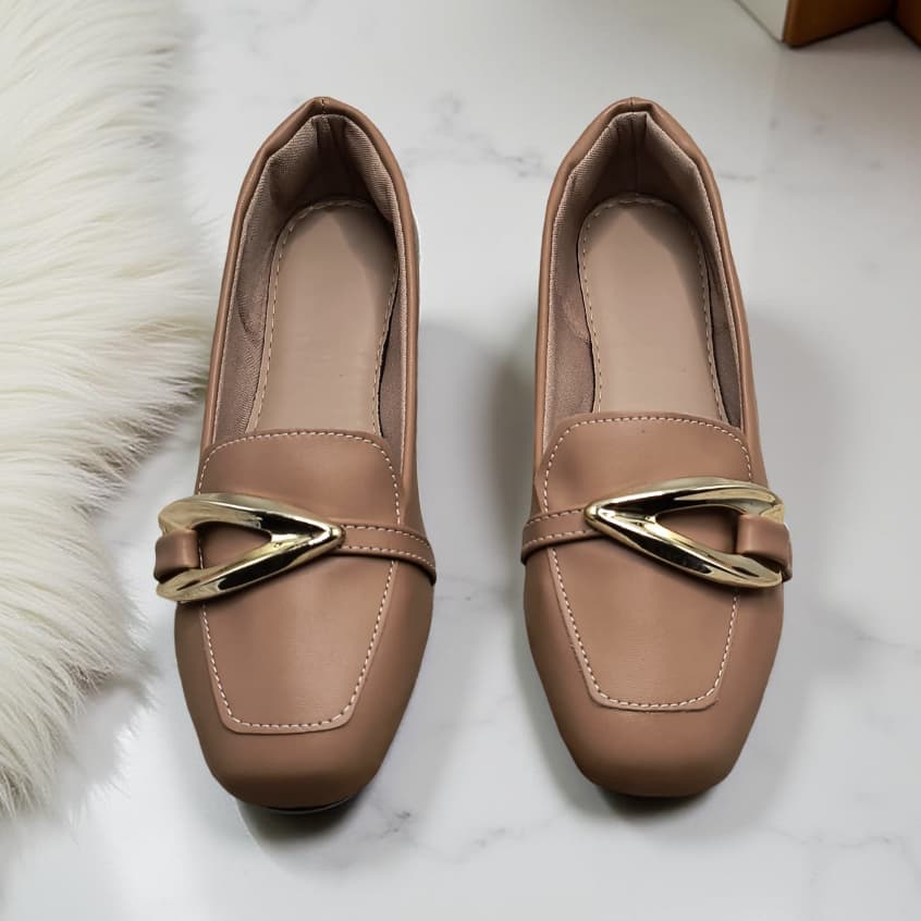 Mocassim Feminina Sapatilha Bico Quadrado Confortável Casual Social Elegante Dia a Dia Trabalho