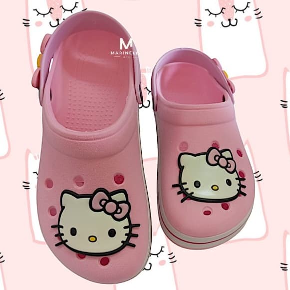 BABUCHE ADULTO INFANTIL JUVENIL 34/35 ATÉ 41/42 HELLO KITTY LACINHO DELICADO MACIO CONFORTAVEL LEVE