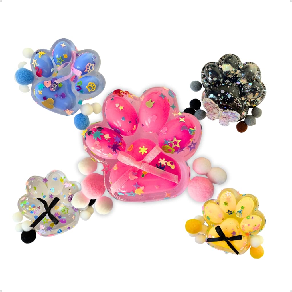 Taba Squish de Aperto Antiestresse Macio e Fofo Pata de Gato Patinha Tab Squishy