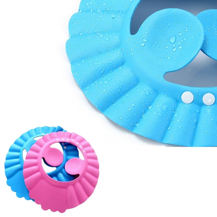 Touca De Banho De Bebê Infantil Protetora Olhos E Ouvidos