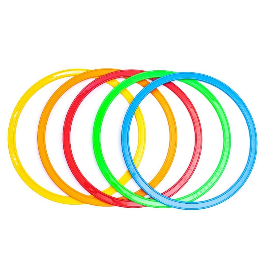 A-5 KIT 5 ARGOLAS DE AGILIDADE 45 CENTÍMETROS TREINO FUNCIONAL