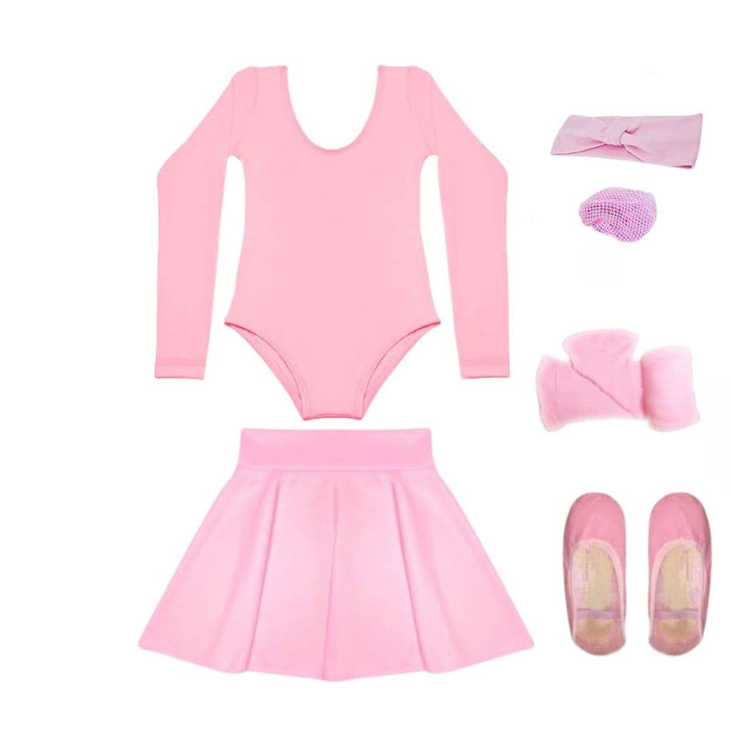 Uniforme Infantil 6 Itens Inverno C/ Collant Manga Longa Suplex