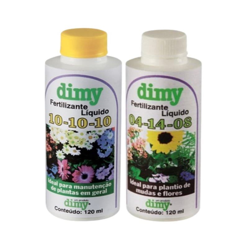 Kit Fertilizante Mineral 240ml 04-14-08 E 10-10-10 - Dimy
