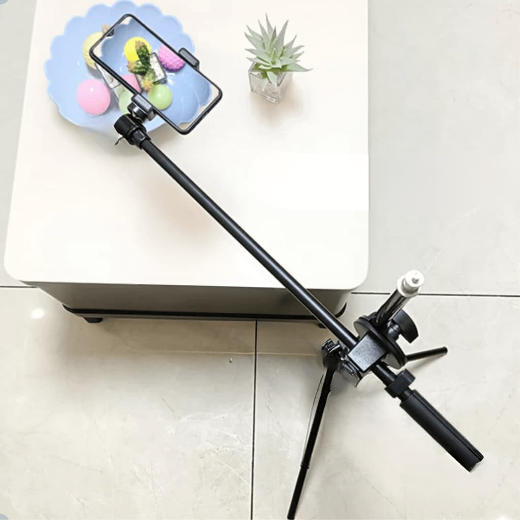 Tripé Girafa Para Filmar Mesa Foto De Cima 1,80m C/ Suporte Gravar Video