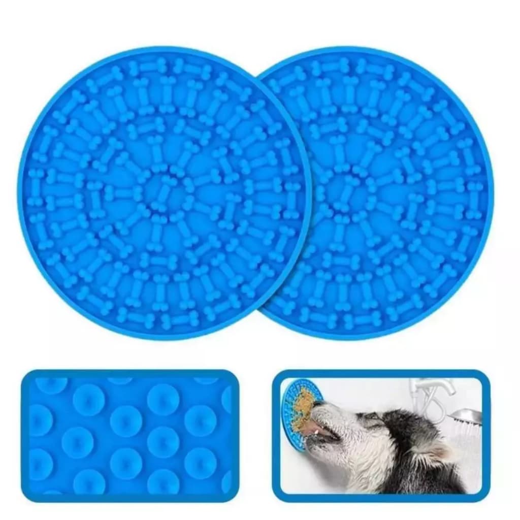 Tapete de Lamber para Cães Cachorro, para gato, labirinto petisco ração com ventosa