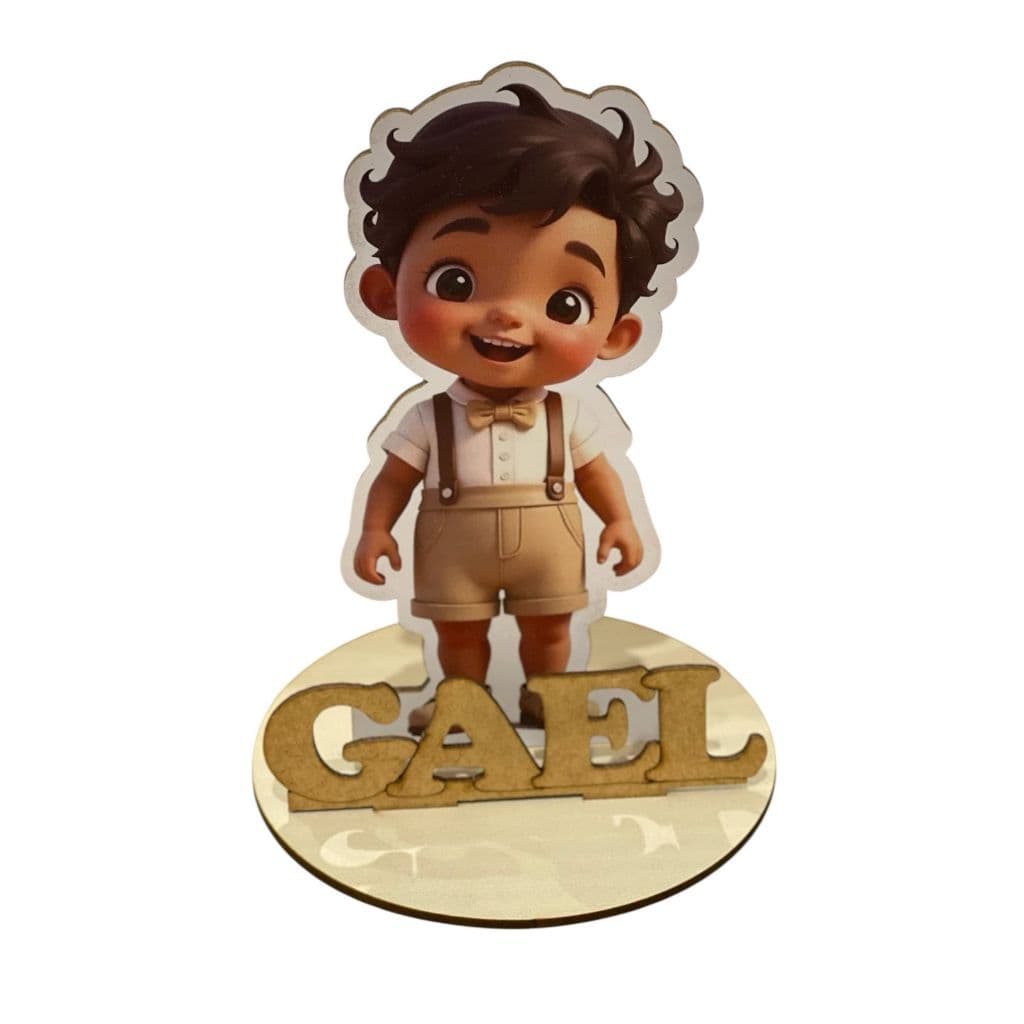 12 Centros de Mesa Caricatura menino foto Personalizado Lembranças