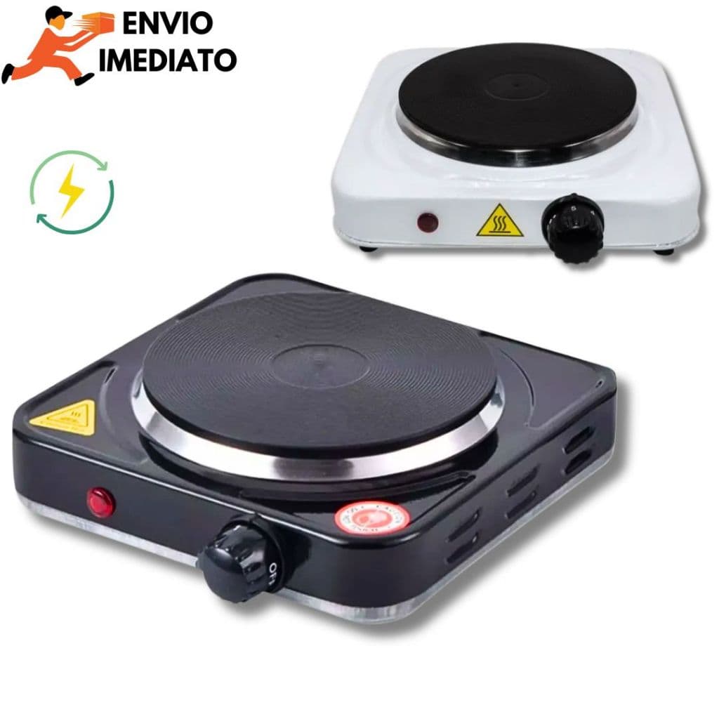 Fogão Cooktop Fogareiro Elétrico Portátil 1 Bocas 1000W 5 Temperaturas Serve em Qualquer panela
