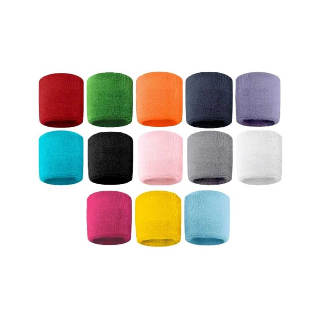 Kit de 50 ou 100 Munhequeiras Algodão Masculino Feminino Tênis Basquete Beach Tenis Volei Cross Fit