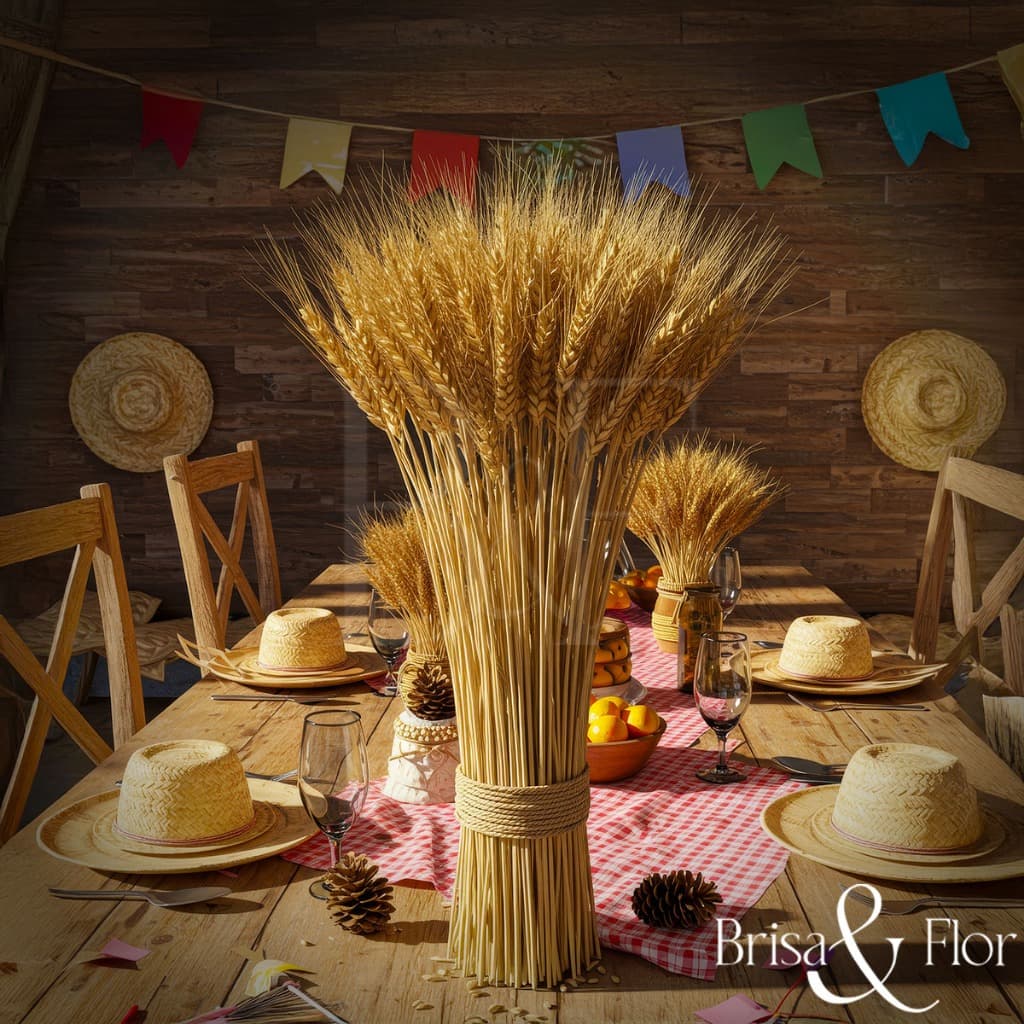 Hastes De Trigo Seco Para Decoração Festa Junina Arraiá Enfeites Artigos Mesa Arranjo Elegante