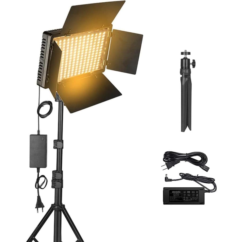 U800+ Luz de Vídeo LED Bicolor 3200-5600K Painel de Iluminação Fotográfica na Câmara Lâmpada de Preenchimento de Estúdio